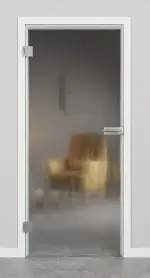 Relationsbild FLEXO Klarglas Chinchilla 4501 Glastür