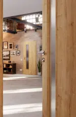 CloseUp-Milieuansicht von Asteiche LA 24 schlossseitig Basic Durat Innentür - Huga