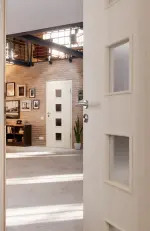 CloseUp-Milieuansicht von Lärche lasiert LA 14 Basic Durat Innentür - Huga