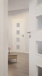 CloseUp-Milieuansicht von Weiß ähnlich RAL 9010 LA 14 Basic Lack Innentür - Huga