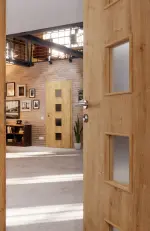 CloseUp-Milieuansicht von Asteiche LA 14 Basic Durat Innentür - Huga