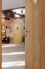 CloseUp-Milieuansicht von Asteiche LA 6 Raute Basic Durat Innentür - Huga
