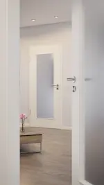 CloseUp-Milieuansicht von Weiß ähnlich RAL 9010 LA 8 Basic Lack Innentür - Huga