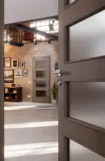 CloseUp-Milieuansicht von Taupe RAL 7048 LA 9 Basic Lack Innentür - Huga