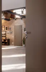 Detail-Milieuansicht von Taupe RAL 7048 Mattlack Basic Innentür - Huga