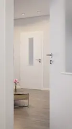 CloseUp-Milieuansicht von Cotton like Weiß LA 4 Basic Innentür - Huga