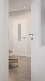 CloseUp-Milieuansicht von Strukturiert Weiß LA 4 Basic Innentür - Huga