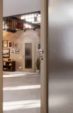 CloseUp-Milieuansicht von Cotton like Taupe LA 8 Basic Innentür - Huga