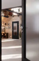 CloseUp-Milieuansicht von Cotton like Anthrazit DIN-LA Basic Innentür - Huga