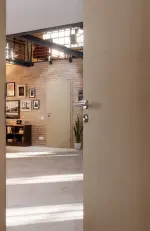 CloseUp-Milieuansicht von Cotton like Taupe Basic Innentür - Huga