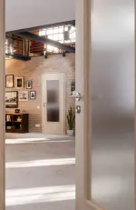 CloseUp-Milieubild von Platineiche Ei 424 Typ LA-DIN GetaLit Innentür - Westag