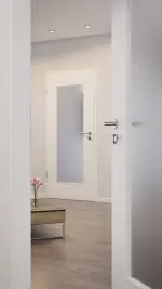 CloseUp-Milieubild von Montana 1 LA ClassicLine Weißlack Innentür - Hörmann