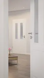 CloseUp-Milieuansicht von Montana 4 LA ClassicLine Weißlack Innentür - Hörmann