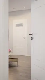 CloseUp-Milieubild von Montana 6 LA 1 ClassicLine Weißlack Innentür - Hörmann