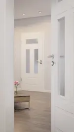 CloseUp-Milieubild von Montana 6 LA 2 ClassicLine Weißlack Innentür - Hörmann