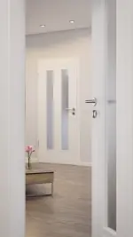 CloseUp-Milieubild von Lacuna 8 LA Classic Weißlack Innentür - Huga