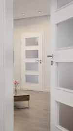 Milieubild-Nahaufnahme von Weiß RAL 9016 LA 9 Basic Durat Innentür - Huga