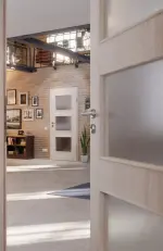 Milieubild-Nahaufnahme von Eiche lasiert LA 11 Basic Durat Innentür - Huga