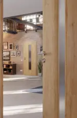 Milieubild-Nahaufnahme von Asteiche LA 24 Basic Durat Innentür - Huga