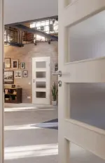 Milieubild-Nahaufnahme von Lärche lasiert LA 9 Basic Durat Innentür - Huga