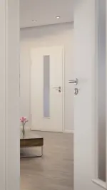 Milieubild-Nahaufnahme von Weiß ähnlich RAL 9010 LA 24 Basic Lack Innentür - Huga