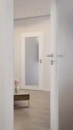 Milieubild-Nahaufnahme von Weiß ähnlich RAL 9016 LA 27 Basic Lack Innentür - Huga