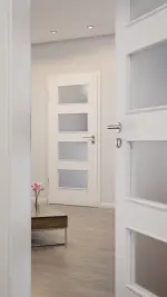 Milieubild-Nahaufnahme von Weiß ähnlich RAL 9016 LA 9 Basic Lack Innentür - Huga