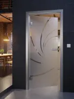 Milieubild von Cristall Mattierung Glastür mit Motiv klar Kompakt inkl. Beschlagset - Erkelenz