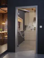 Milieubild von Sinus 2 Mattierung Glastür mit Motiv matt Kompakt inkl. Beschlagset