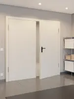 CloseUp-Milieuansicht von Innentür-Set 2-flg Stahl Mehrzwecktür STU/STS MZ-2 inkl. Blendrahmen - Hörmann