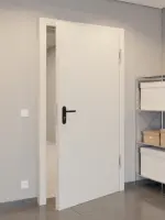 CloseUp-Milieuansicht von Innentür-Set Stahl Mehrzwecktür STU/STS MZ-1 inkl. Blendrahmen - Hörmann