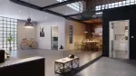 Milieu FLEXO Klarglas Linea L 5644 Glastür
