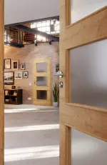 CloseUp-Milieubild von Asteiche quer LA 11 Basic Durat Innentür - Huga