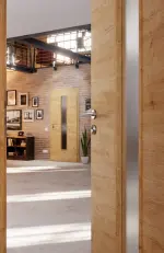 CloseUp-Milieubild von Asteiche quer LA 24 Basic Durat Innentür - Huga