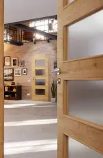 CloseUp-Milieubild von Asteiche quer LA 9 Basic Durat Innentür - Huga