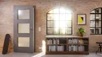 Detail-Milieuansicht von Ultramatt Hygge Grau LA 11 Basic Innentür - Huga