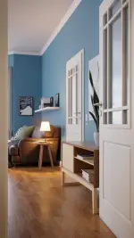 Detail-Milieuansicht von Weißlack-Innentür Country 20 LA SP - Lebo