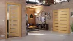 Main-Milieuansicht von CLASSEN Doppelflügeltür Greco M3 Eiche geölt 3D Look mit Lichtausschnitt inkl. Zarge