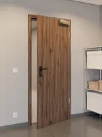 CloseUp-Milieuansicht von HÖRMANN Rauchschutztür Alpineiche Duradecor ProLine 