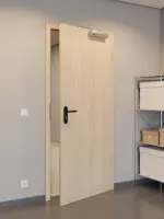 CloseUp-Milieuansicht von WESTAG Rauchschutztür Eiche Eleganzia Ei 342 PortaLit CPL