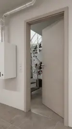 Detail-Milieuansicht von WESTAG Energiespartür Semento BN 434 Portalit CPL