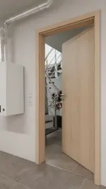 Detail-Milieuansicht von WESTAG Energiespartür Eiche Eleganzia Ei 342 Portalit CPL