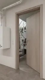 Detail-Milieuansicht von WESTAG Energiespartür Sala Eiche Ei 443 Portalit CPL