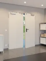 CloseUp-Milieuansicht von TECKENTRUP Außentür-Set 2-flg. Stahl mit Feuerschutzfunktion EI2 30-C5-SA 62-2 inkl. Blockzarge