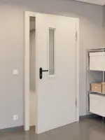 CloseUp-Milieuansicht von Innentür-Set Stahl Mehrzwecktür STU/STS MZ-1 mit LA-B1 inkl. Blendrahmen - Hörmann