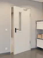 CloseUp-Milieuansicht von Innentür-Set Stahl mit Feuerschutzfunktion STU/STS T30-1 mit LA-B1 inkl. Blockzarge 62/55 - Hörmann