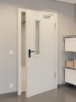 CloseUp-Milieuansicht von Innentür-Set Stahl mit Feuerschutzfunktion STU/STS T30-1 mit LA-B1 inkl. Blendrahmen - Hörmann