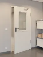 CloseUp-Milieuansicht von Innentür-Set Stahl mit Feuerschutzfunktion STU/STS T30-1 mit LA-B2 inkl. 2-schaliger Umfassungszarge - Hörmann