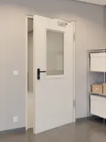 CloseUp-Milieuansicht von Innentür-Set Stahl mit Feuerschutzfunktion STU/STS T30-1 mit LA-B2 inkl. Blockzarge 62/55 - Hörmann