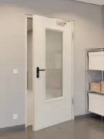 CloseUp-Milieuansicht von Innentür-Set Stahl mit Feuerschutzfunktion STU/STS T30-1 mit LA-B3 inkl. Blockzarge 62/55 - Hörmann